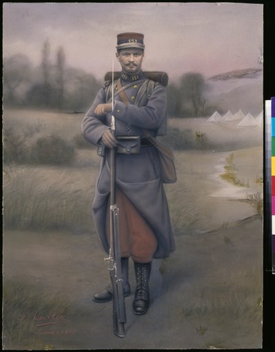 Infantryman of the 151st Infantry Regiment, 1915 by French Photographer